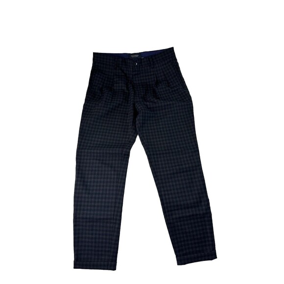 Scotch & Soda Amsterdam Couture Plaid Cuffed Pants 30x27 Wool Blend - Picture 1 of 15